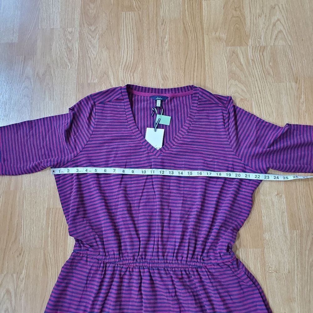 Joules | Three-Quarter Sleeve Blouson Dress sz 12 - Picture 10 of 15